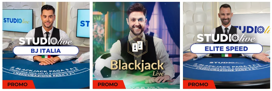 Giochi di blackjack su GoldBet it